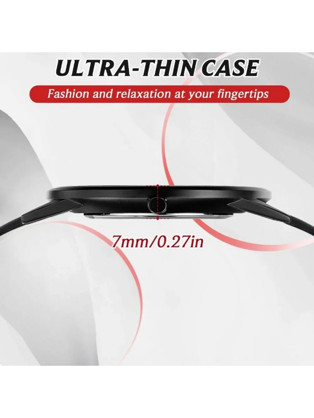 Ultra-Thin Minimalist Waterproof Men's Watch | Fashion Wrist Watch with Leather